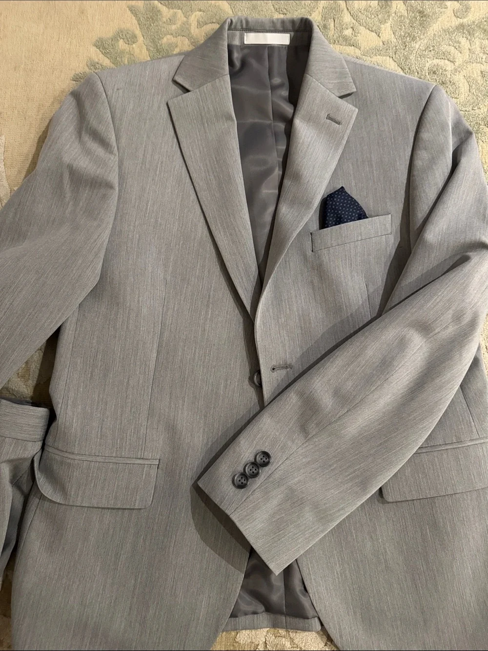 Brooks Brothers Light Gray Boys' Matching Suit Set